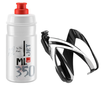 Elite Ceo Jet youth bottle kit (66mm cage, 350 ml bottle red)