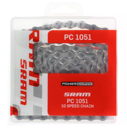 SRAM PC1051 10spd Chain Silver 114 Link with PowerLock