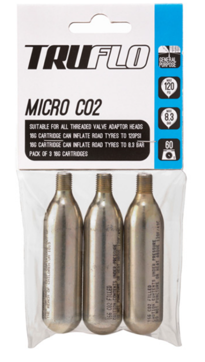 Micro CO2 Pump Refill Pack (3 x 16 g Cartridges)